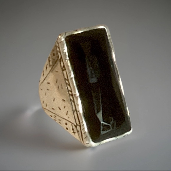 Silpada R2891 ‘BLACK TIE’ Sterling Silver Ring - Size 9 - Picture 1 of 8